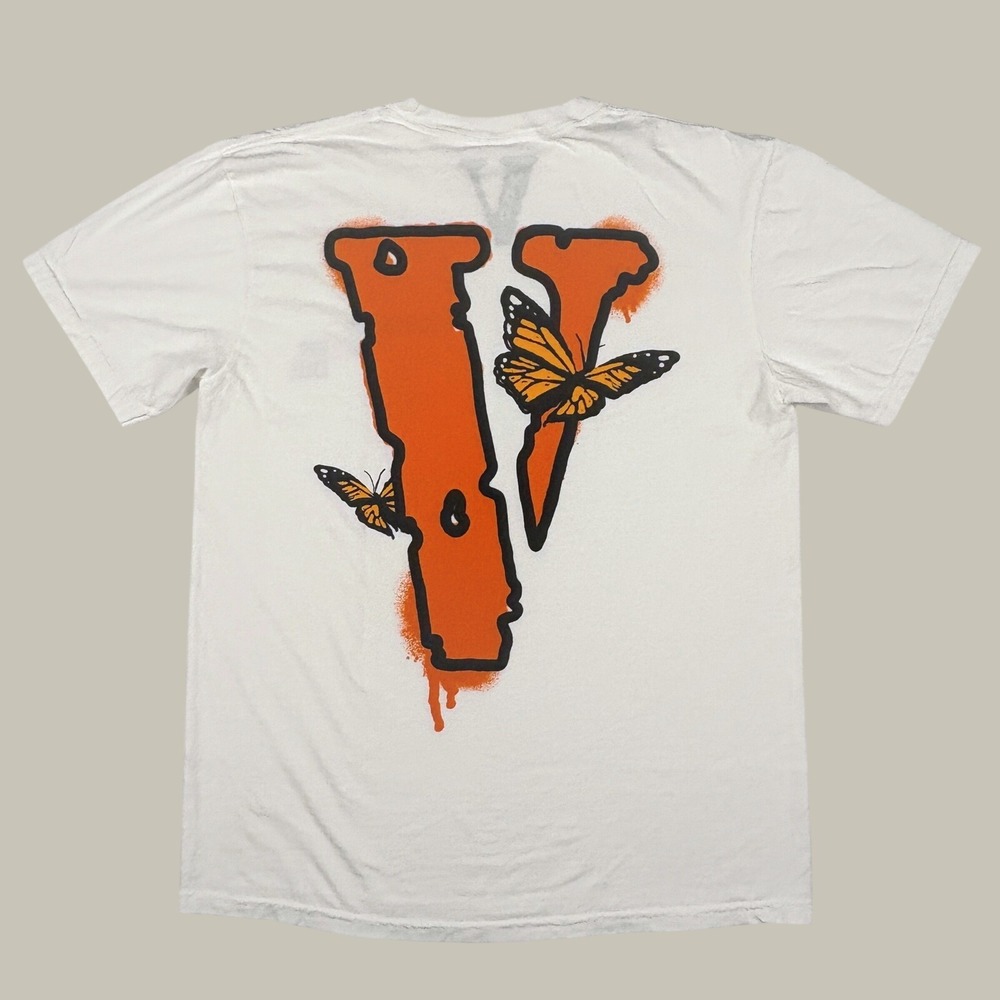 VLONE x Juice WRLD Legends Never Die Butterfly Tee White Size L Large Streetwear